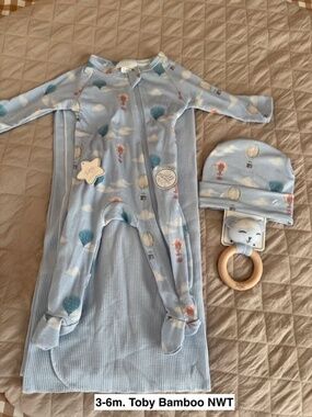 3-6m. Toby Bamboo Baby Boy Bundle NWT